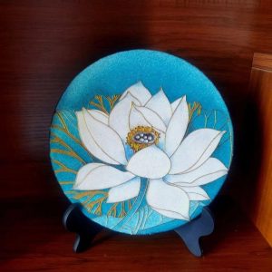 Yayun Lotus Cloisonn é Enamel Sand Painting