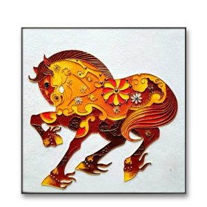 Ma Daogong's cloisonn é enamel sand painting